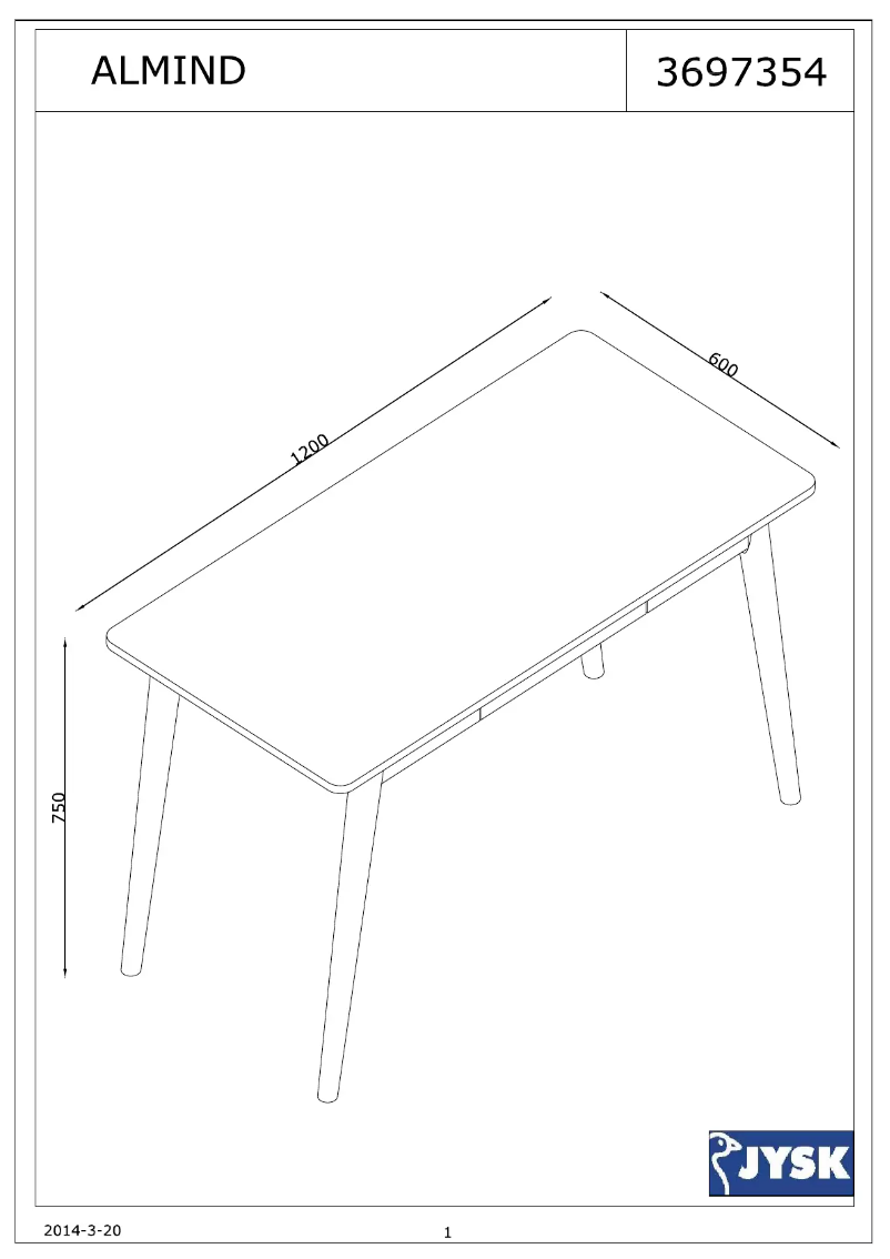 Image de la première page du manuel de l'appareil Almind (120x75x60)