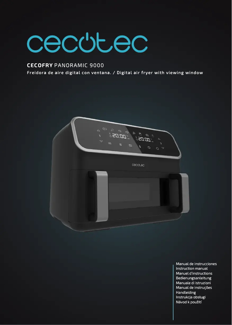 Image de la première page du manuel de l'appareil Cecofry Panoramic 9000