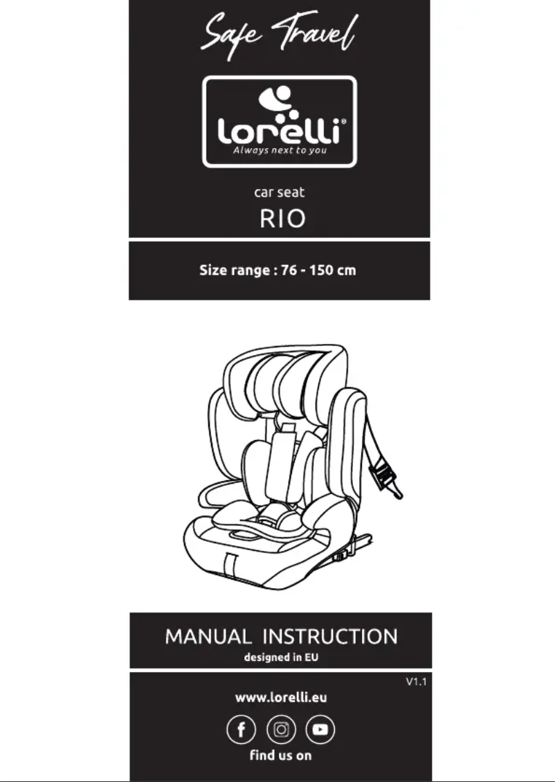 Page n°1 - Manuel utilisateur Lorelli Rio