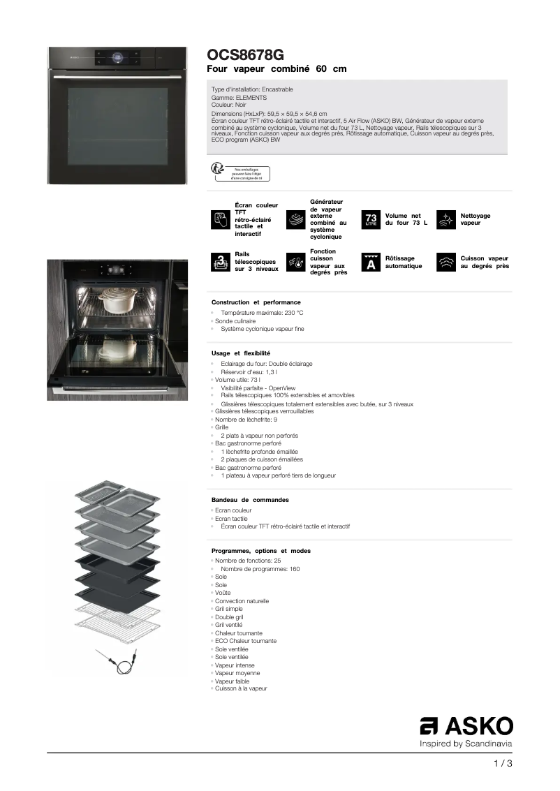 Image de la première page du manuel de l'appareil OCS8678G