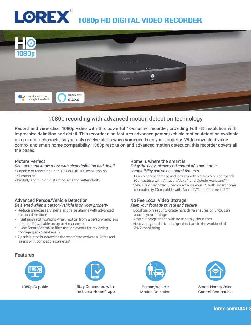 Page n°1 - Fiche technique Lorex MCBL-60BNC5PK4B