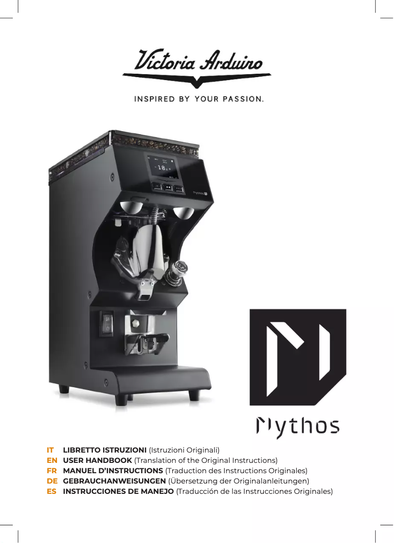 Page 1 de la notice Manuel utilisateur Victoria Arduino Mythos