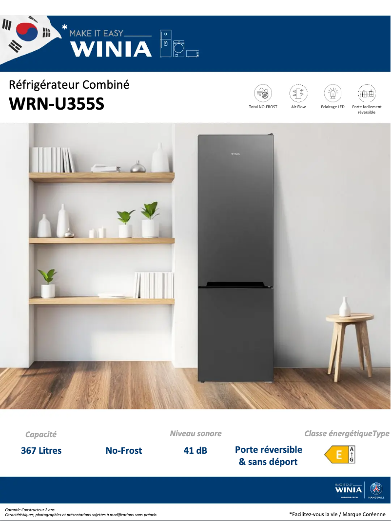 Image de la première page du manuel de l'appareil WRN-U355S