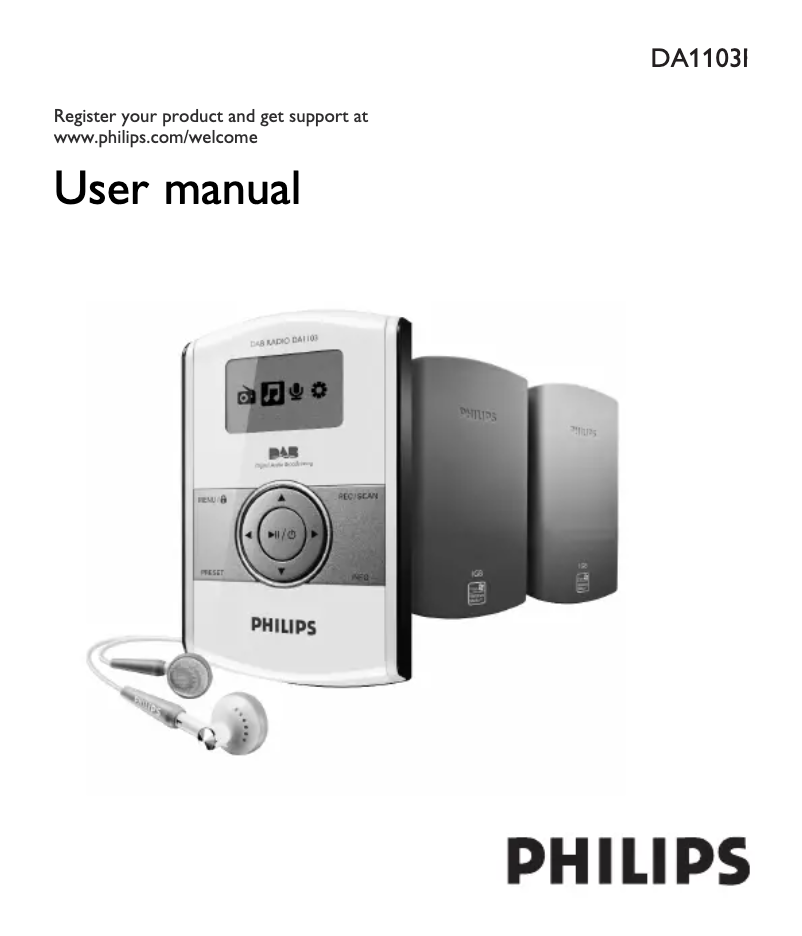 Image de la première page du manuel de l'appareil DA1103