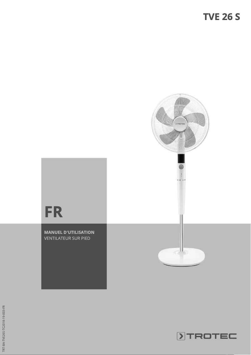 Página 1 del manual Manual de usuario Trotec TVE 26 S