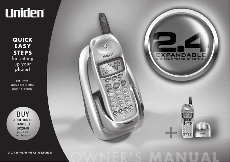 First page image of the manual for DCT 646-2