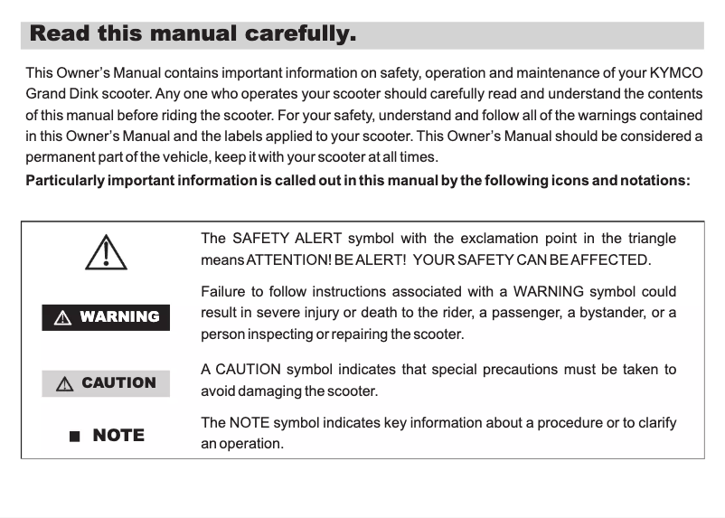 Imagen de la primera página del manual del dispositivo Grandvista 250