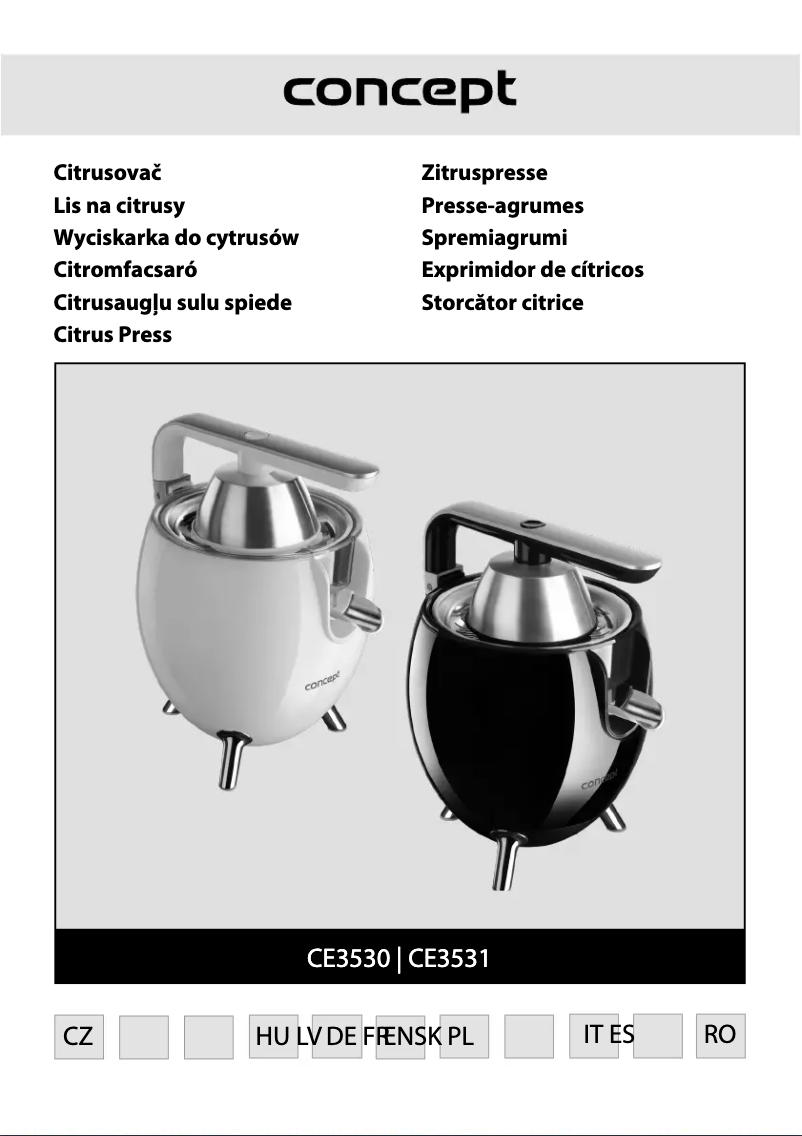 Page n°1 - Manuel utilisateur Concept CE3530