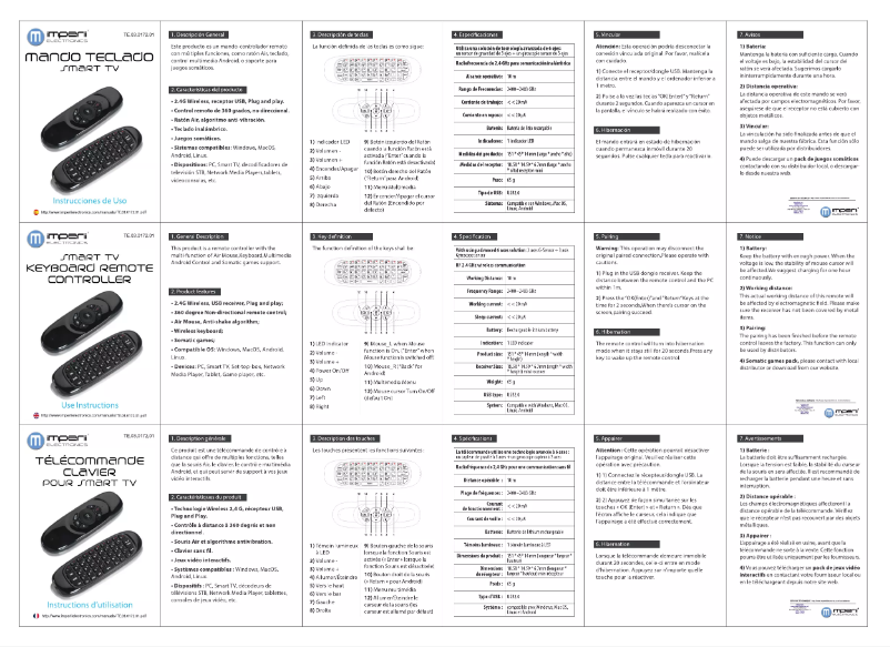Image de la première page du manuel de l'appareil TE.03.0172.01