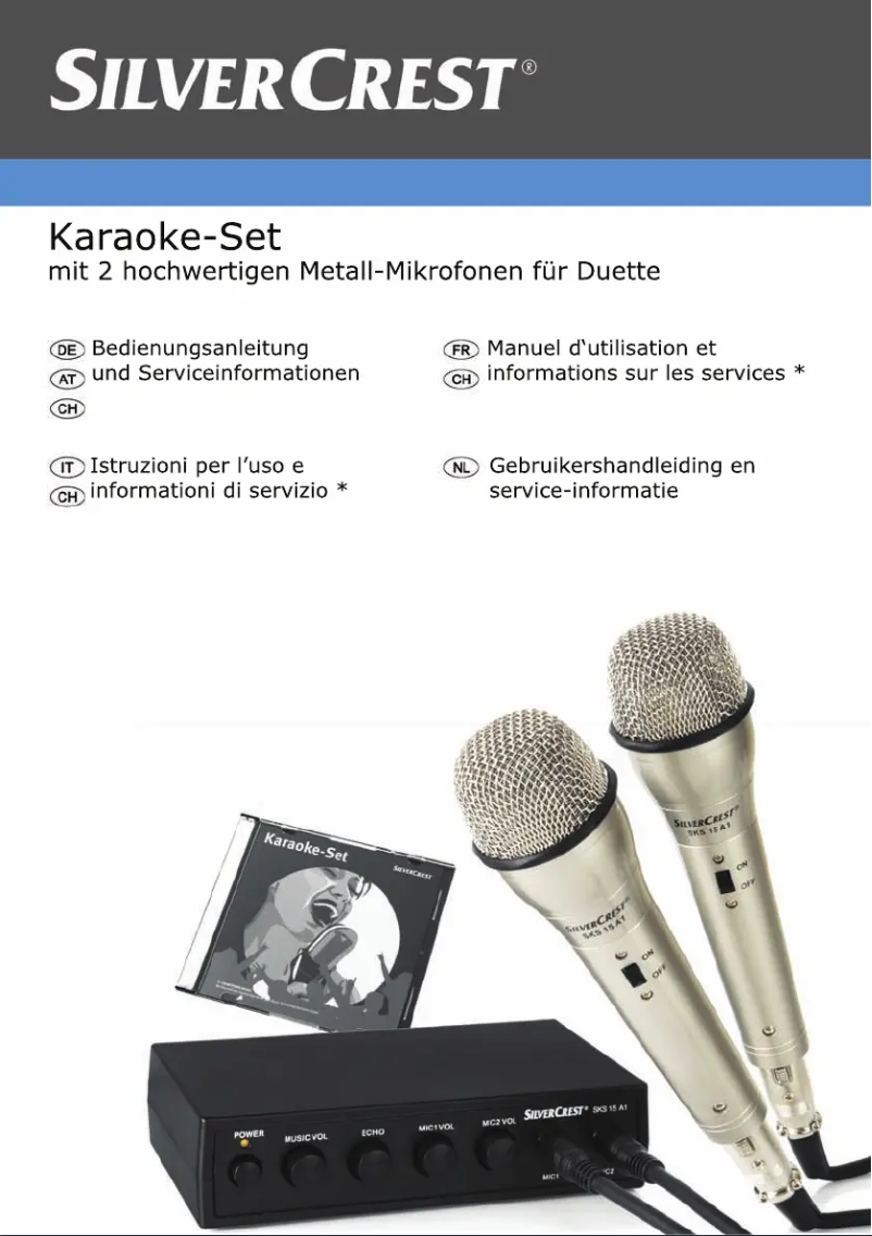 Page 1 de la notice Manuel utilisateur SilverCrest SKS 15 A1