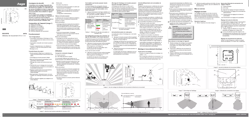 Page n°1 - Manuel utilisateur Hager WJC051B