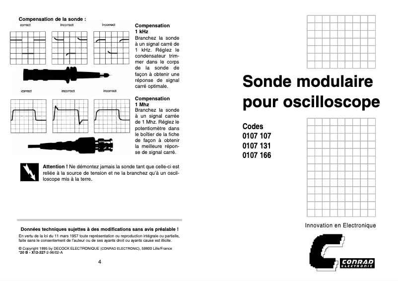 Page 1 de la notice Manuel utilisateur Testec TT-LF 312