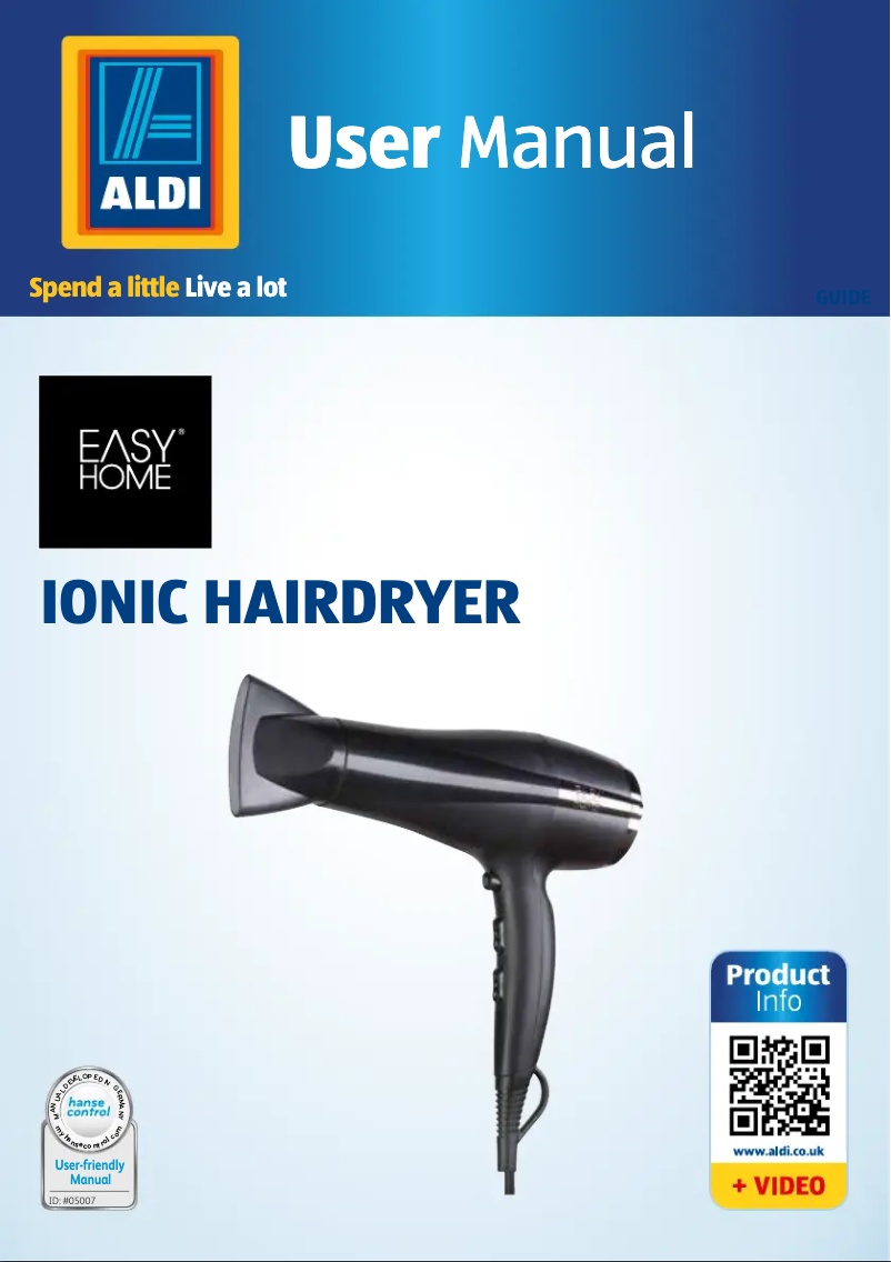 Page n°1 - Manuel utilisateur Easy Home GT-HDi-07
