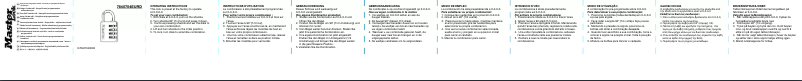 Page n°1 - Manuel utilisateur Master Lock 7640704EURD