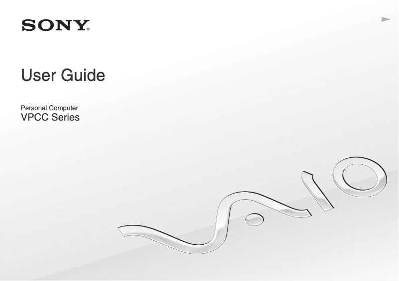 Page n°1 - Manuel utilisateur Sony Vaio VPCCB15FD