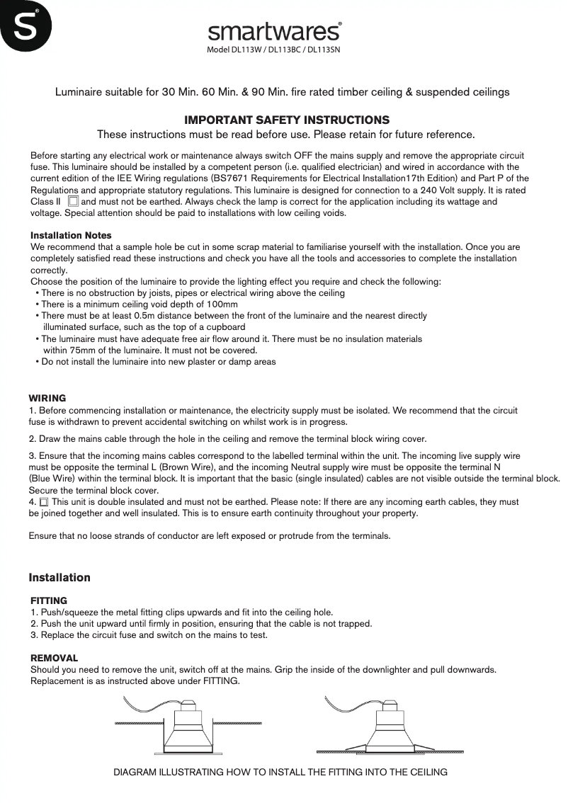 Page 1 de la notice Manuel utilisateur Smartwares 20.002.29