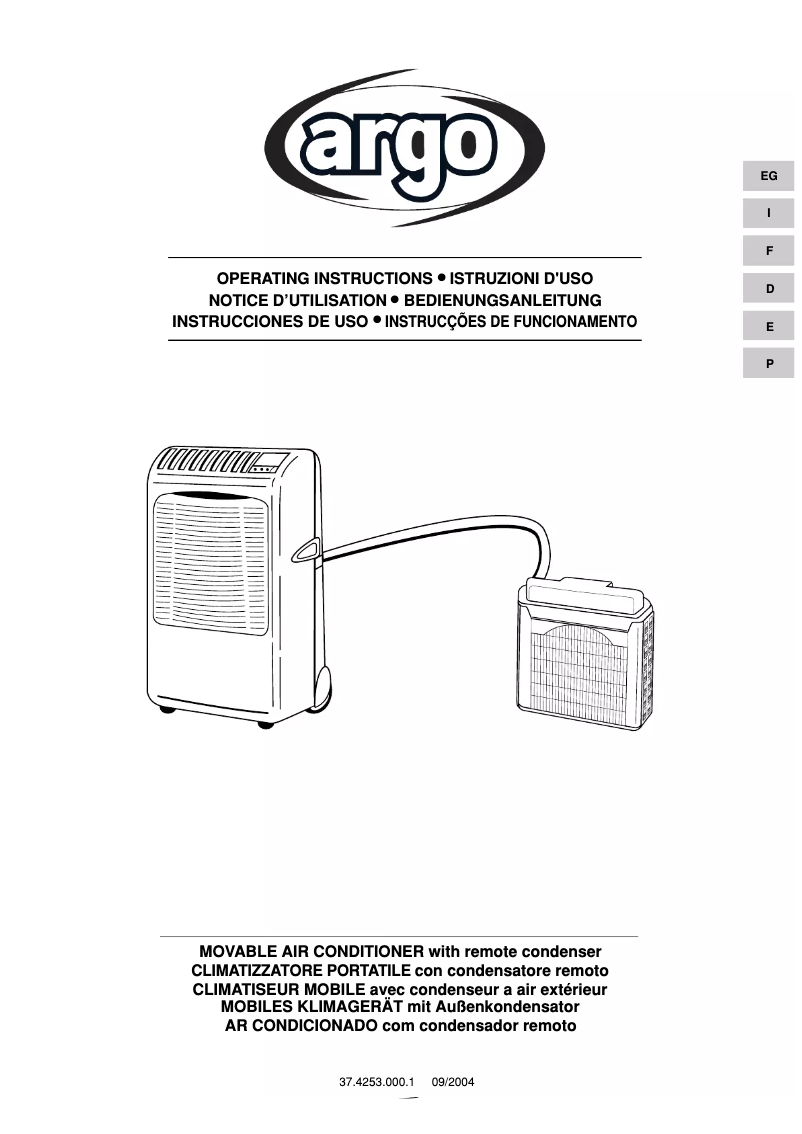 Page 1 de la notice Manuel utilisateur ARGO Oscar Twin 14 - AMR214CTA