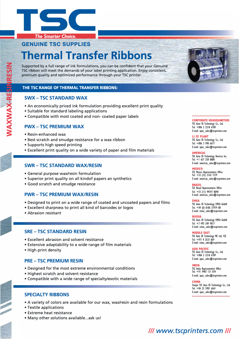 Page 1 de la notice Manuel utilisateur TSC 35-R076450-20CE