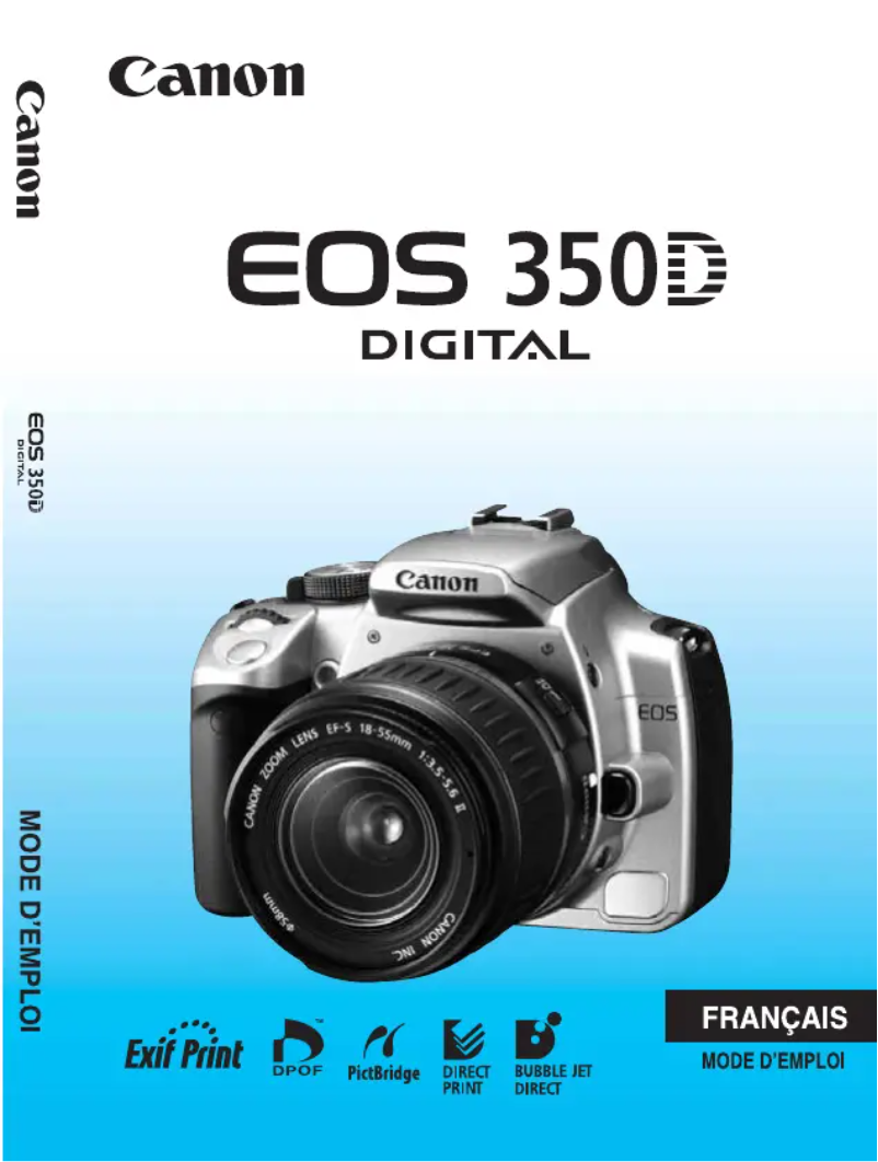 Imagen de la primera página del manual del dispositivo EOS 350D