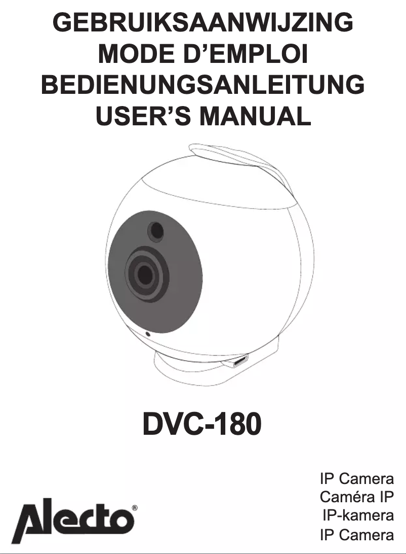 Page n°1 - Manuel utilisateur Alecto DVC-180