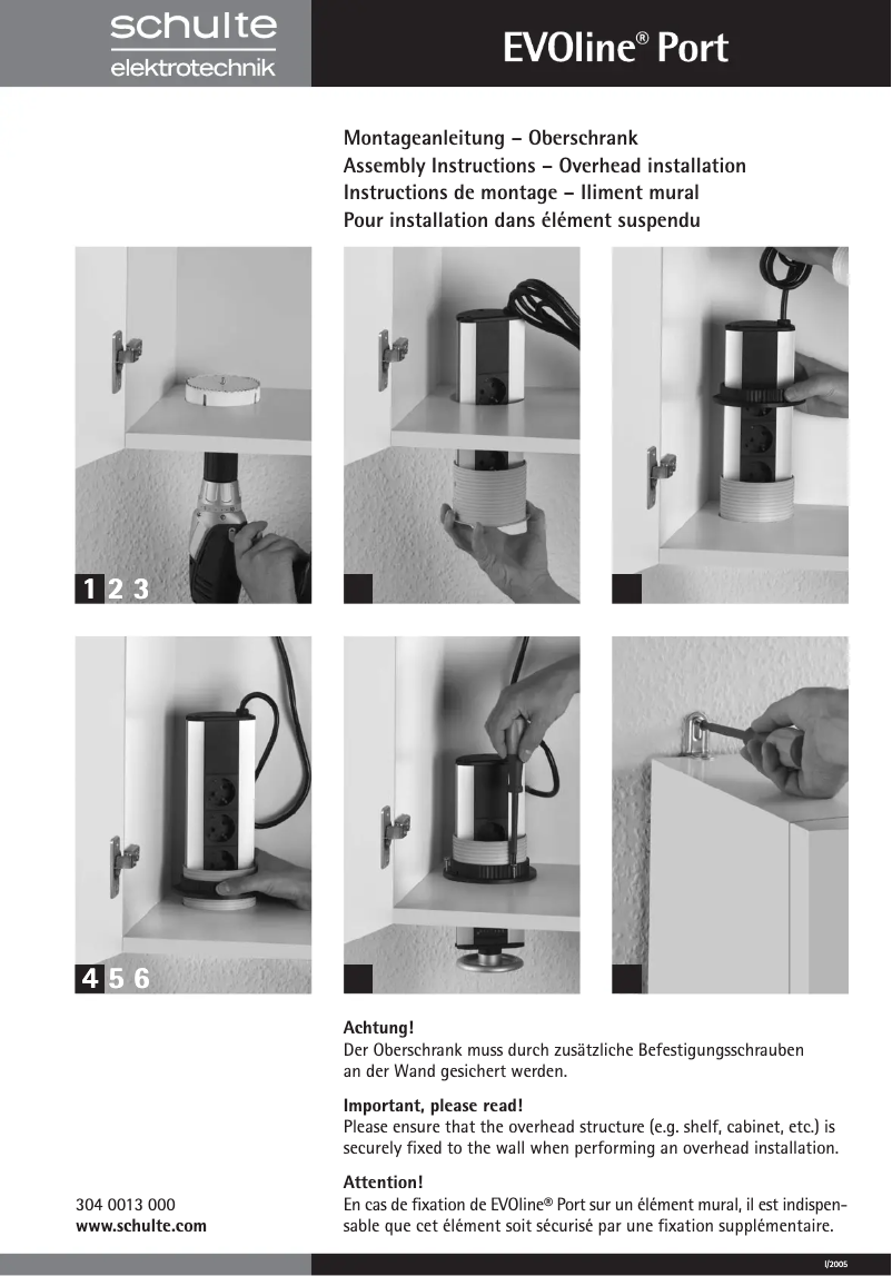 Image de la première page du manuel de l'appareil Port