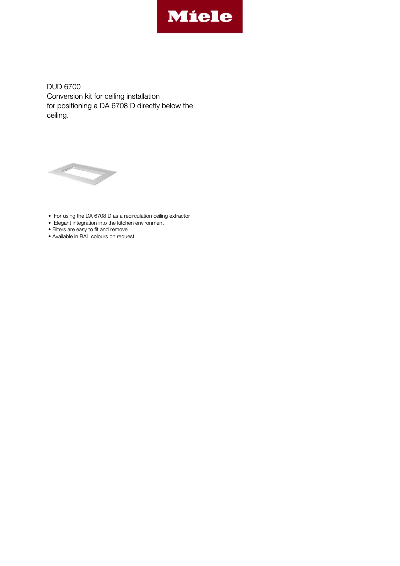 Image de la première page du manuel de l'appareil DUD 6700