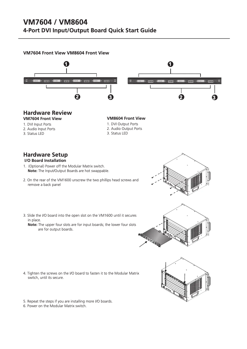 Page 1 de la notice Manuel utilisateur ATen VM7604