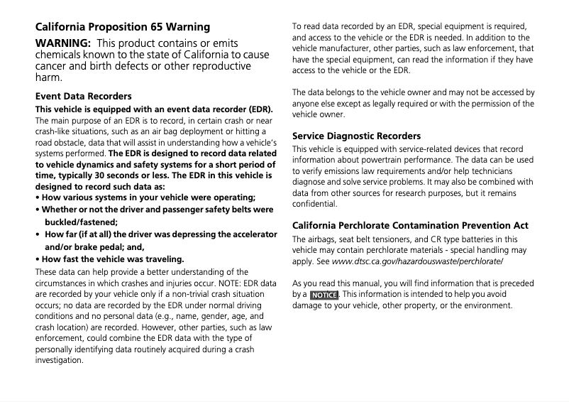 Page 1 de la notice Manuel utilisateur Honda Civic HF (2015)