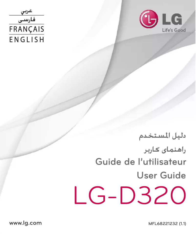 Image de la première page du manuel de l'appareil L70 D320