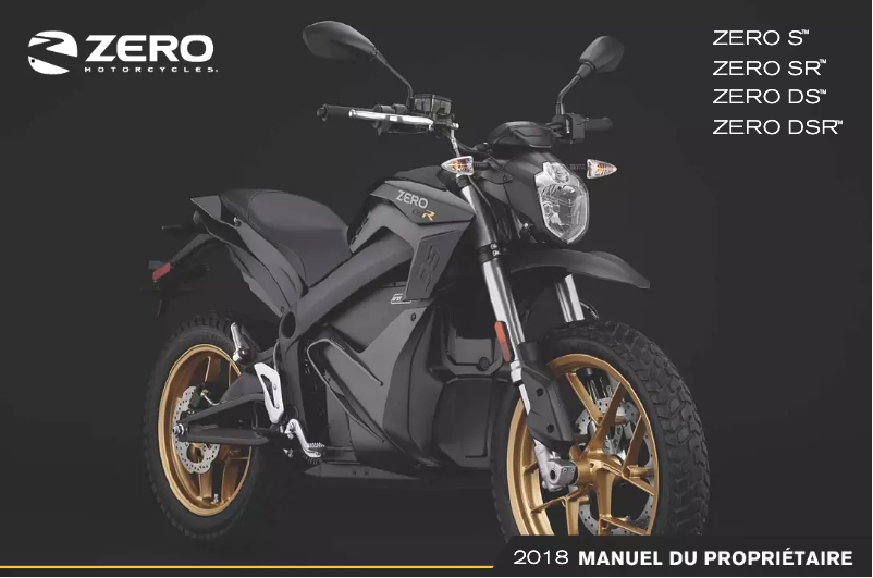 Image de la première page du manuel de l'appareil DSR (2018)