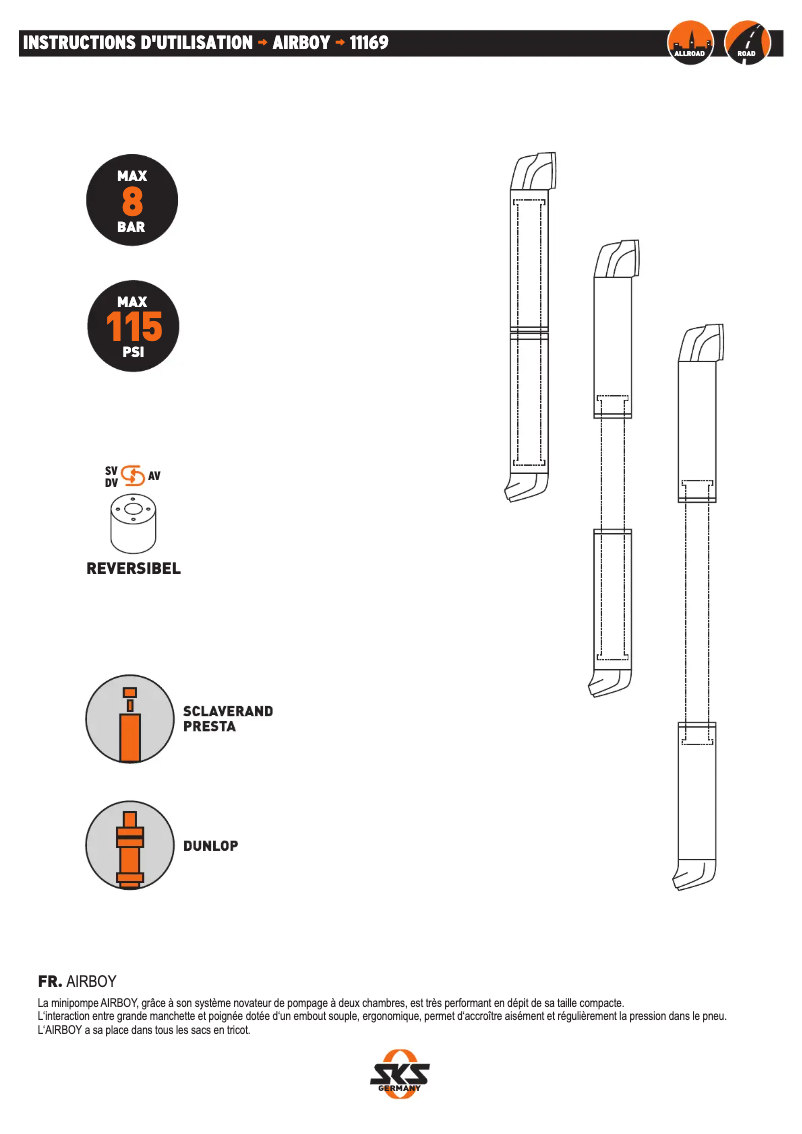 Image de la première page du manuel de l'appareil AIRBOY