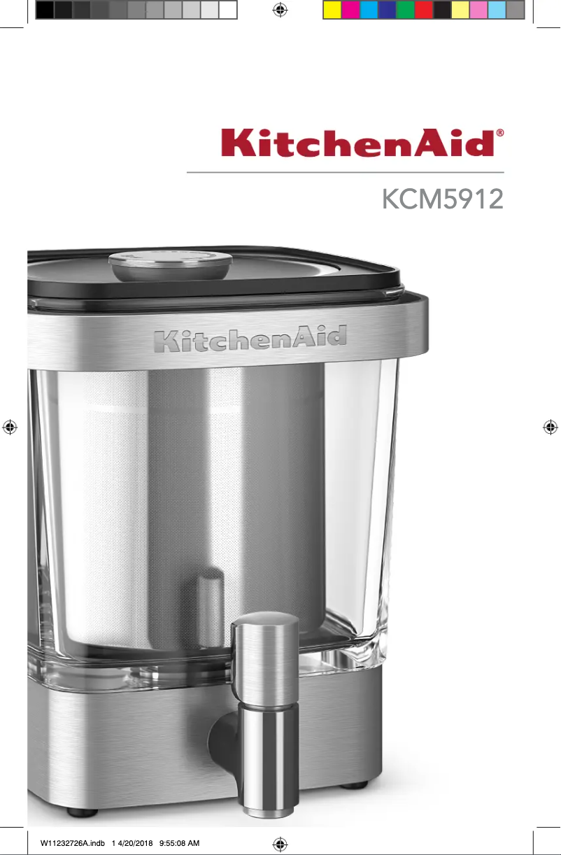Page n°1 - Manuel utilisateur KitchenAid KCM5912