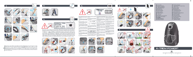 Page 1 de la notice Manuel utilisateur Rowenta X-TREM Power Successor RO6883