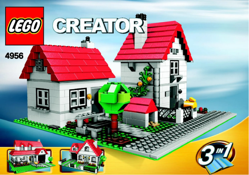 Page n°1 - Manuel utilisateur Lego Creator 4956