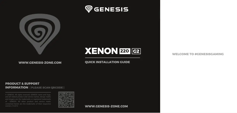 Image de la première page du manuel de l'appareil Xenon 220