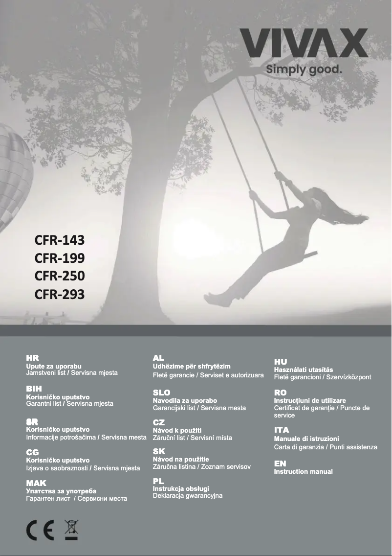 Página 1 del manual Manual de usuario Vivax CFR-143