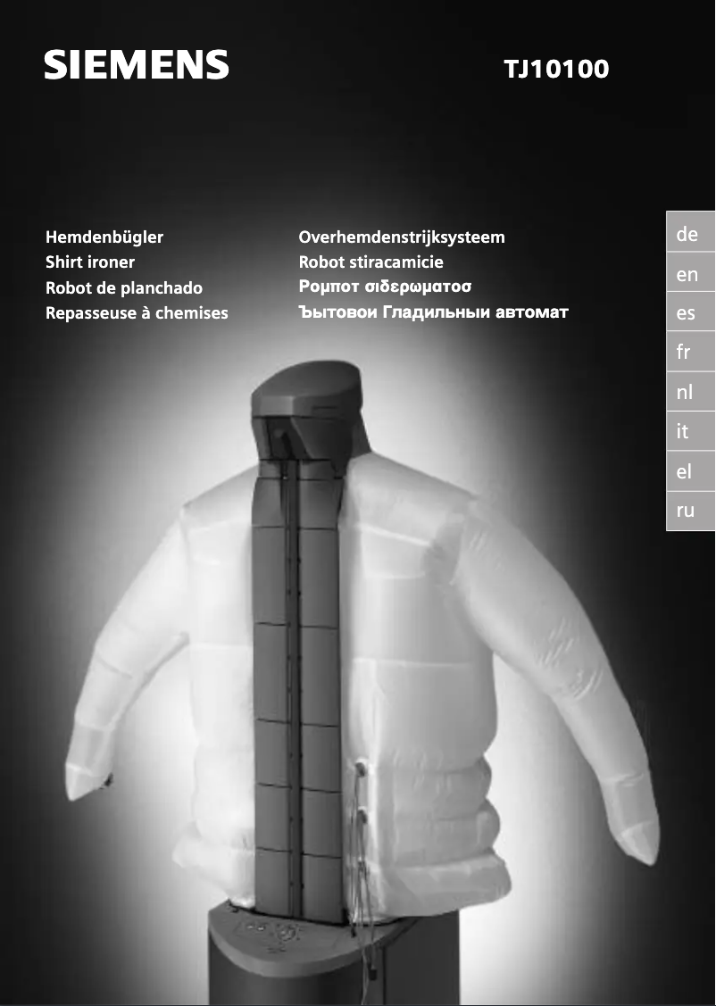 Page n°1 - Manuel utilisateur Siemens Dressman TJ10001