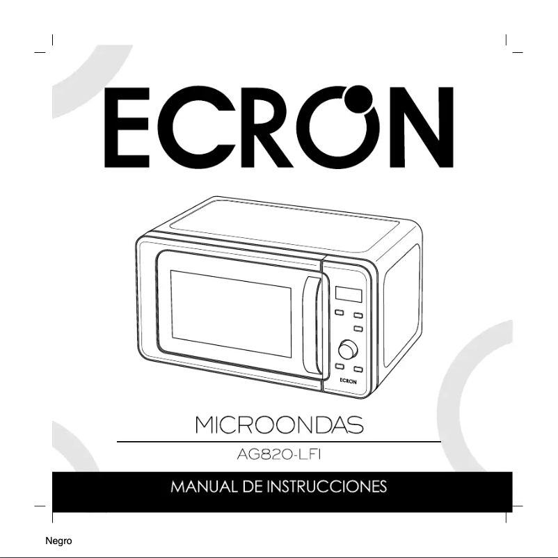 Page n°1 - Manuel utilisateur Ecron AG820LFI