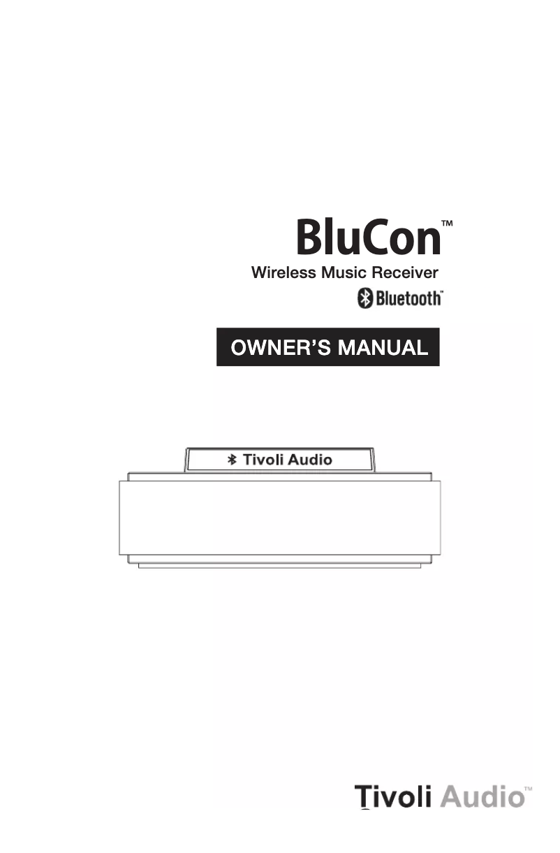 Page 1 de la notice Manuel utilisateur Tivoli Audio BluCon 1914.03