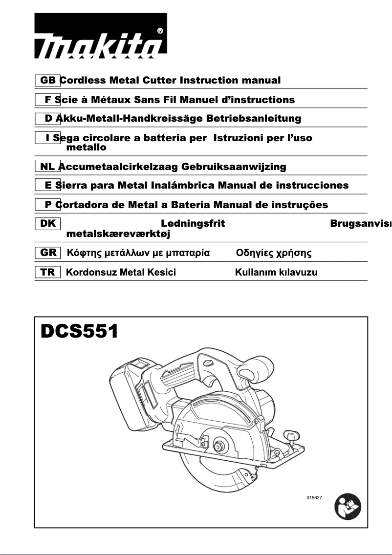 Page n°1 - Manuel utilisateur Makita DCS551RTJ