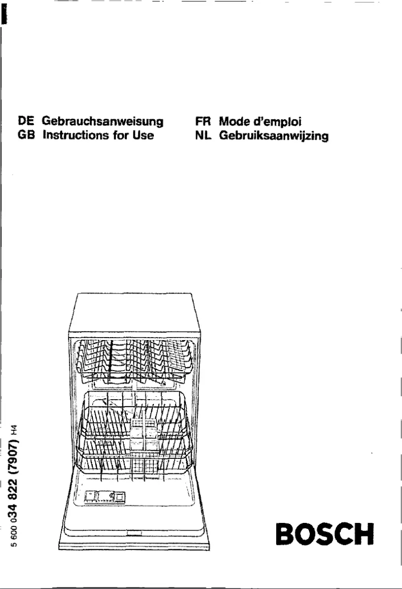 Page n°1 - Manuel utilisateur Bosch SGS4332