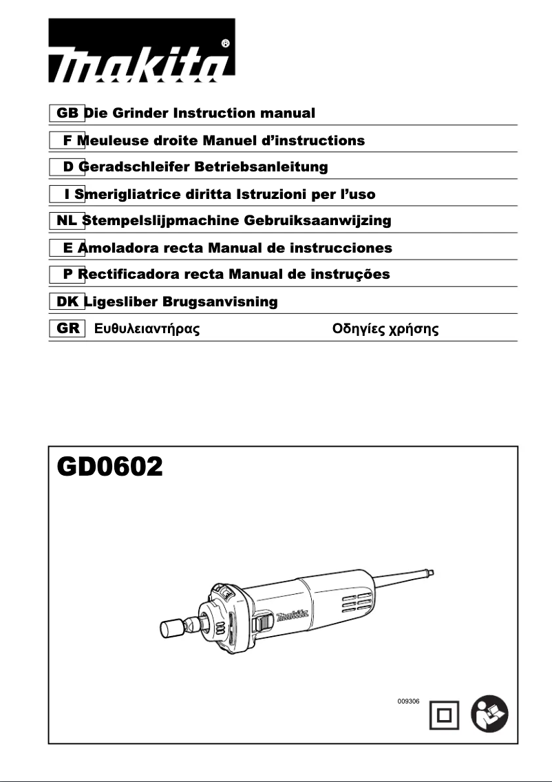 Page 1 de la notice Manuel utilisateur Makita GD0602