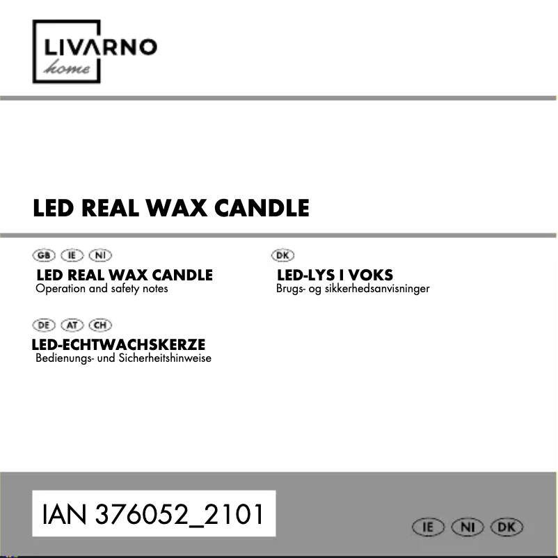 Page 1 de la notice Manuel utilisateur Livarno Lux IAN 376052