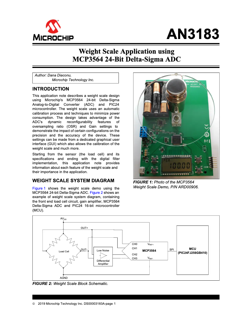 Página 1 del manual Manual de usuario Microchip MCP3461