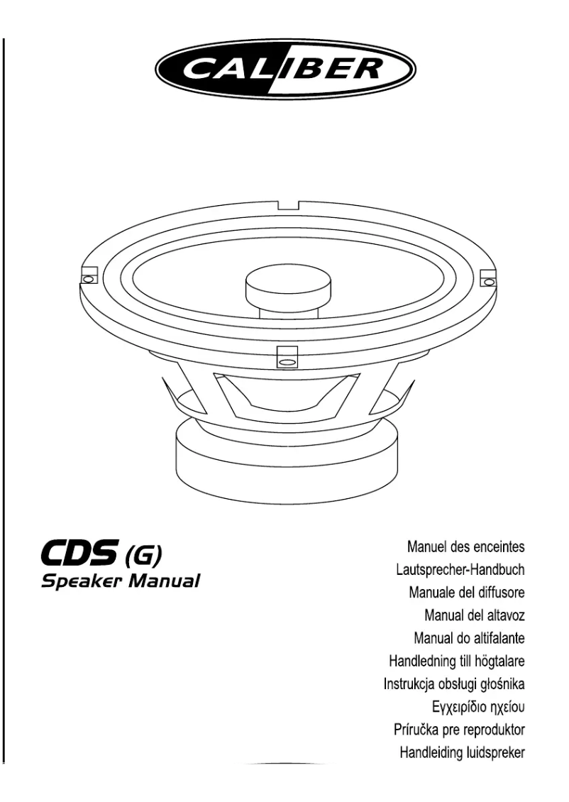 Image de la première page du manuel de l'appareil CDS5768