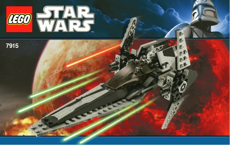 Image de la première page du manuel de l'appareil Imperial V-wing Starfighter (TM)