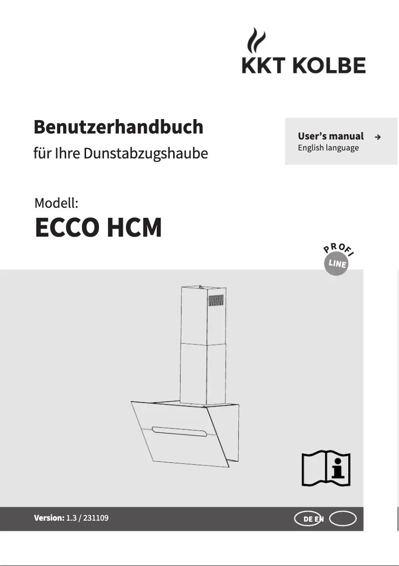 Image de la première page du manuel de l'appareil ECCO HCM