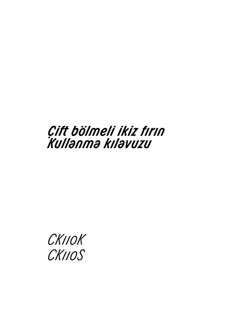 Image de la première page du manuel de l'appareil CK110S