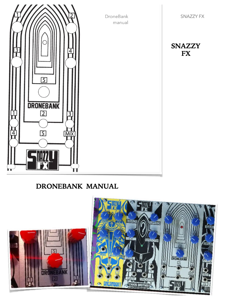 Página 1 del manual Manual de usuario Snazzy FX Dronebank