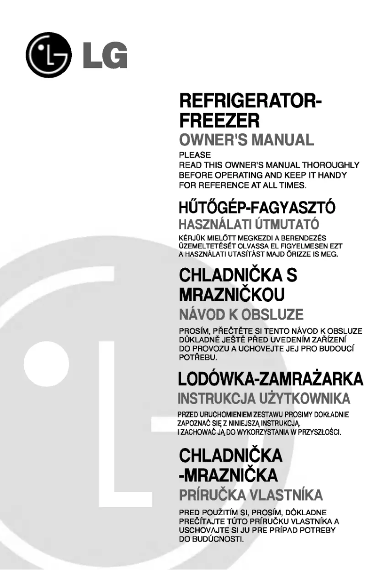 Page 1 de la notice Manuel utilisateur LG GR-B652JLPK